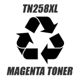 Tech-Remanufactured TN258XL Brother TN258XL Magenta High Yield Toner Cartridge